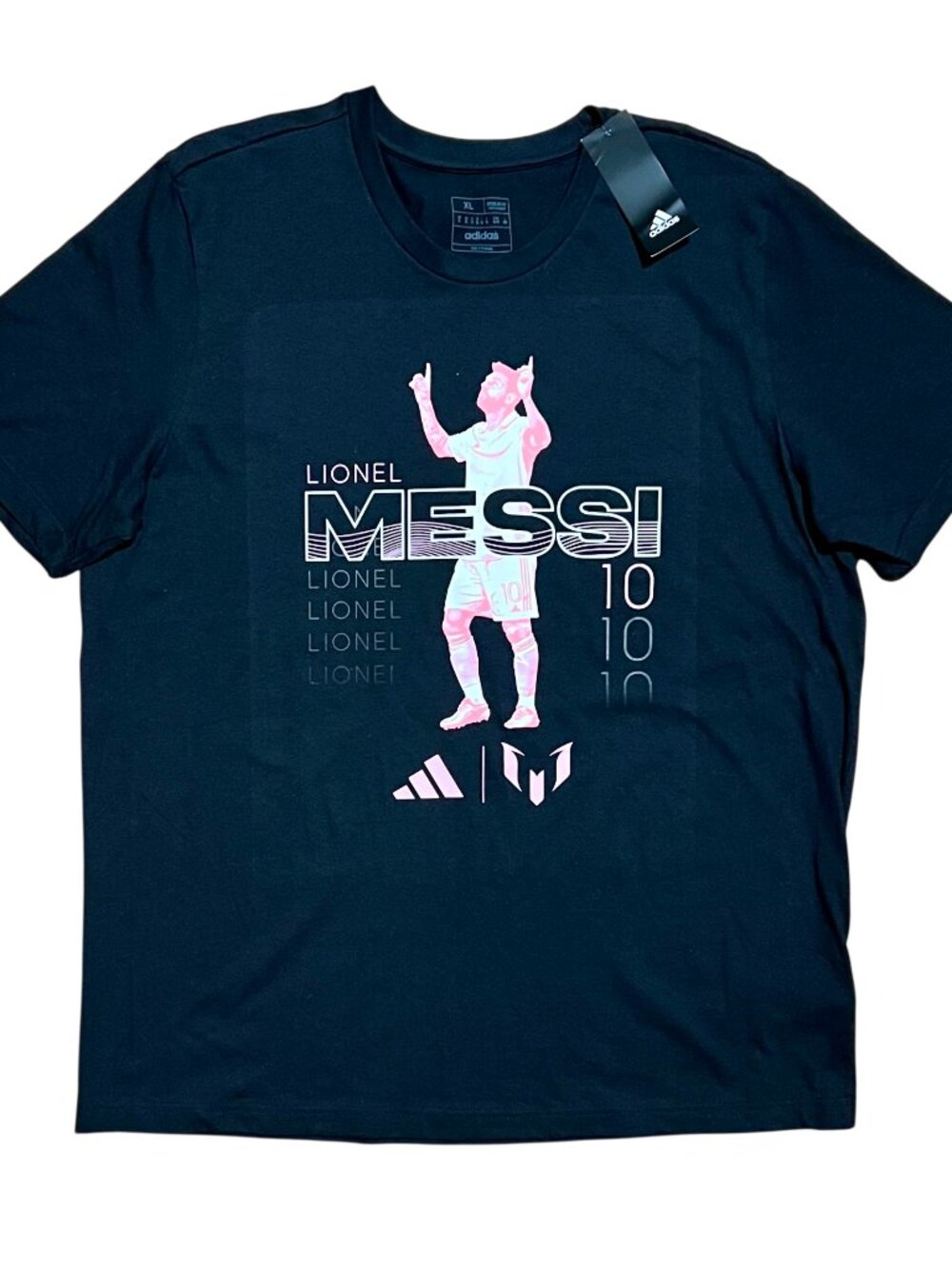 Lionel Messi Inter Miami Adidas Streetwear Soccer Graphic T-Shirt, Men's XL NWT